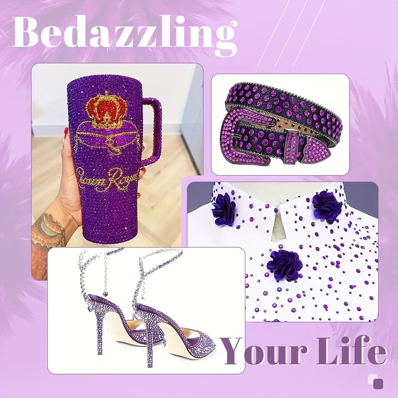 1440 diamantes planos de cristal claro para manualidades, arte de uñas, calzado, ropa, joyería y decoración