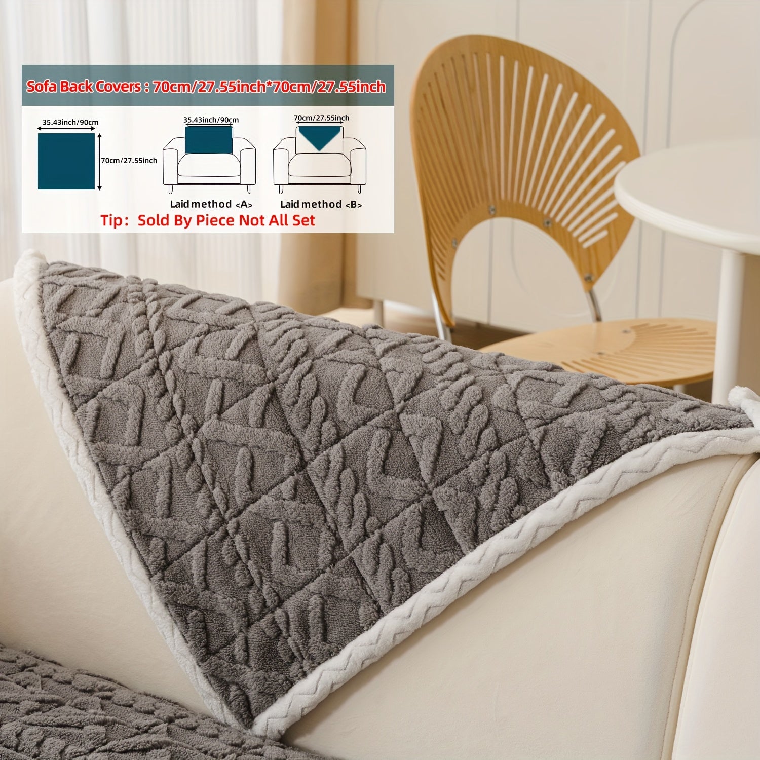 Qalin plush divan qoplamasi bohemian shik uslubida, uy hayvonlari uchun qulay va dog'larga chidamli. Mashinada yuvish mumkin va bitta to'rt o'rindiqli divanlar uchun bir nechta ranglarda mavjud.