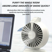 Campana extractora plegable con ventilador de escape de 3 velocidades para cocina interior, barbacoa, olla caliente, parrilla, recargable por USB, compacta, ligera, blanca