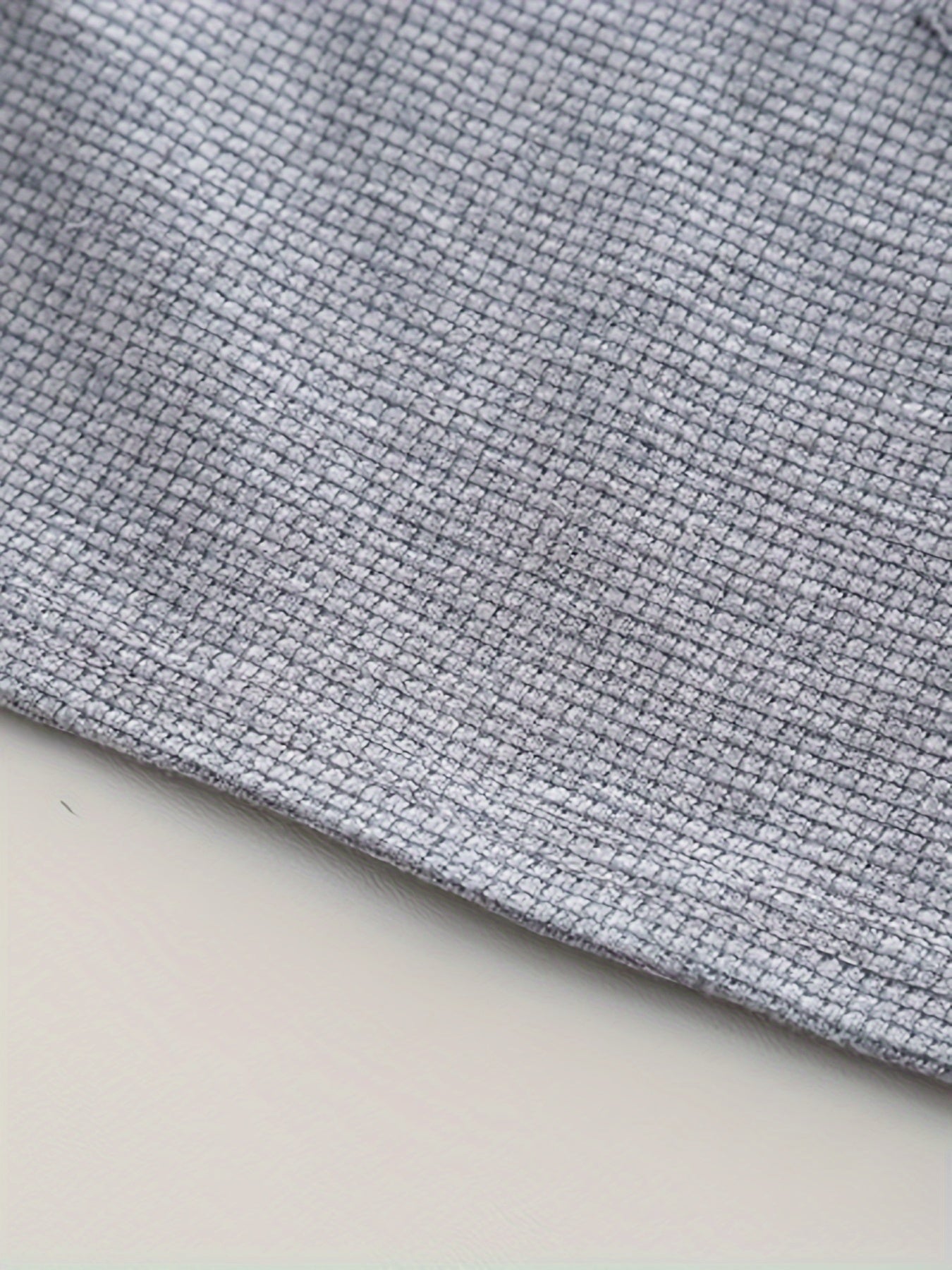 Baby Boy's Waffle Texture Casual Set Includes Long Sleeve Top and Pants for Spring Fall Outdoor Wear