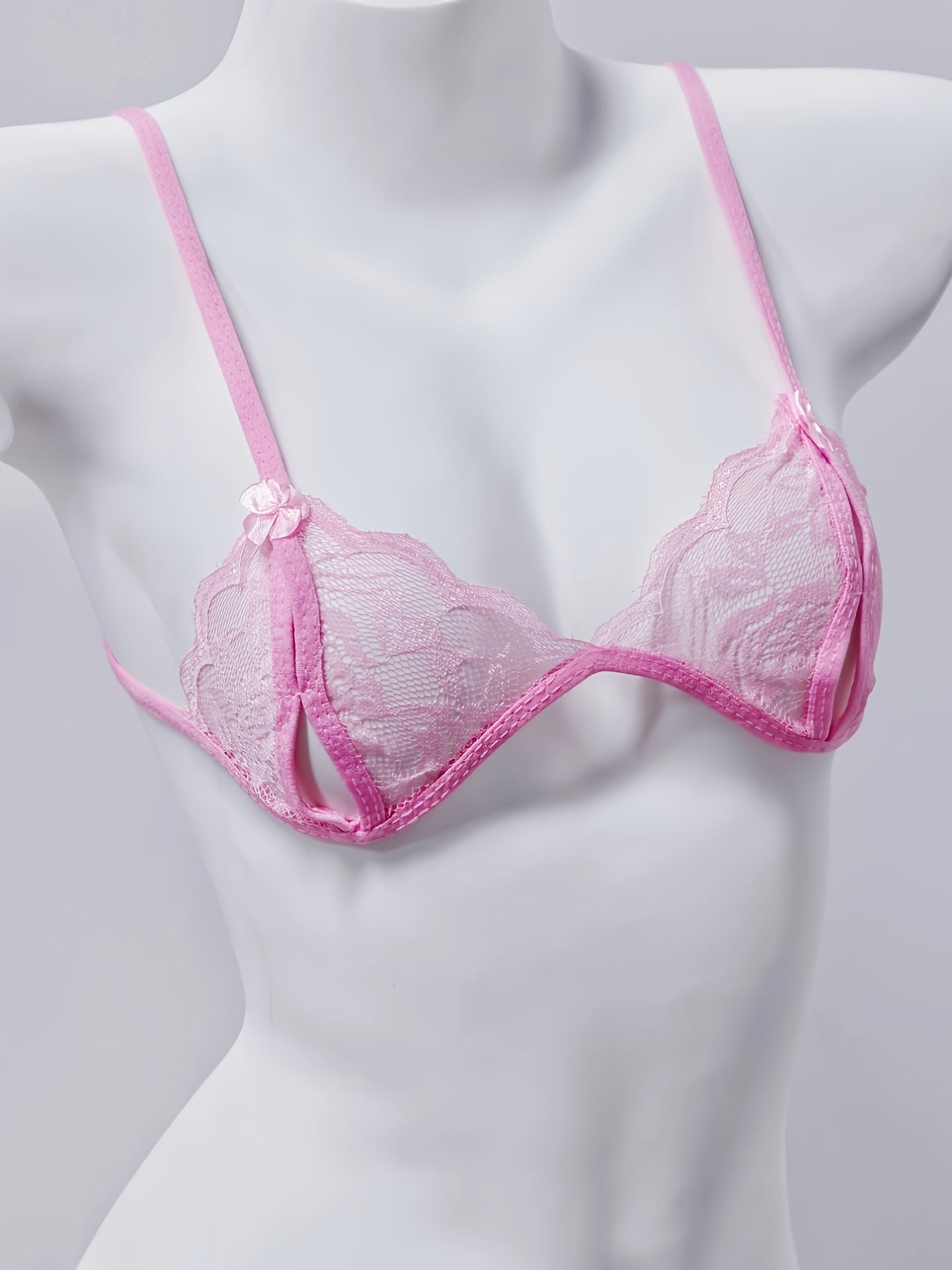 Women's Sexy Lingerie Hollow Transparent Drawstring Nightwear