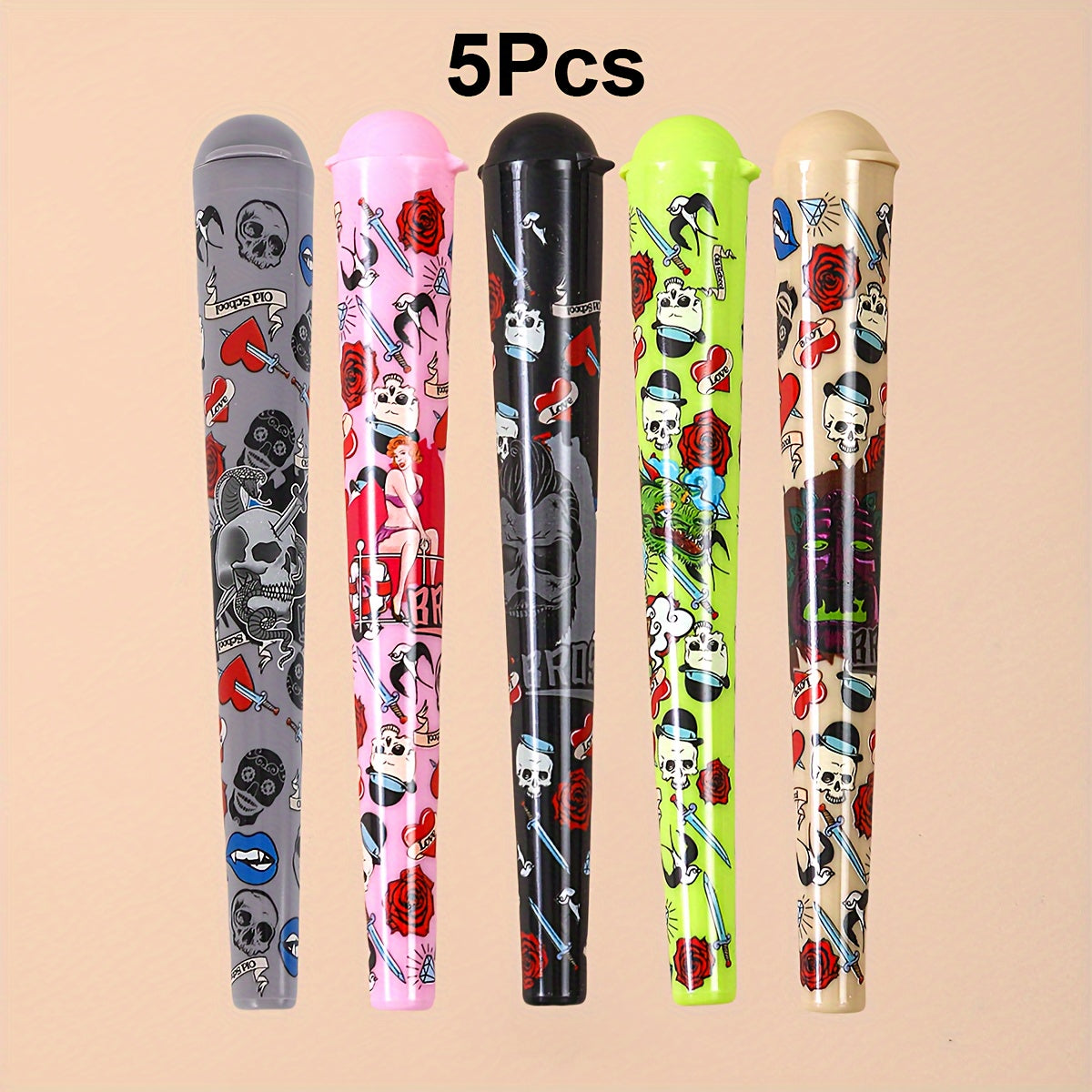 Unisex Portable 120mm Herb Storage Tube Cigarette Case Medical Plastic