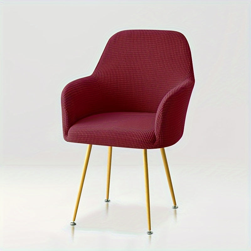 Zamonaviy uslubda yuqori qulaylik dizayni bilan cho'ziladigan mato stul qoplamasi, uy va mehmonxona ovqatlanish stullari uchun.