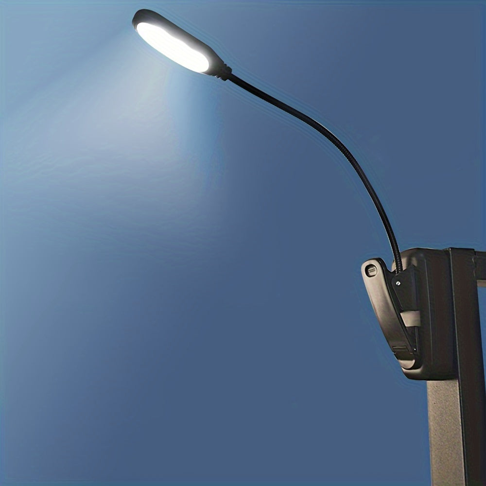 LED Book Light with Adjustable Arm and Push Button Control