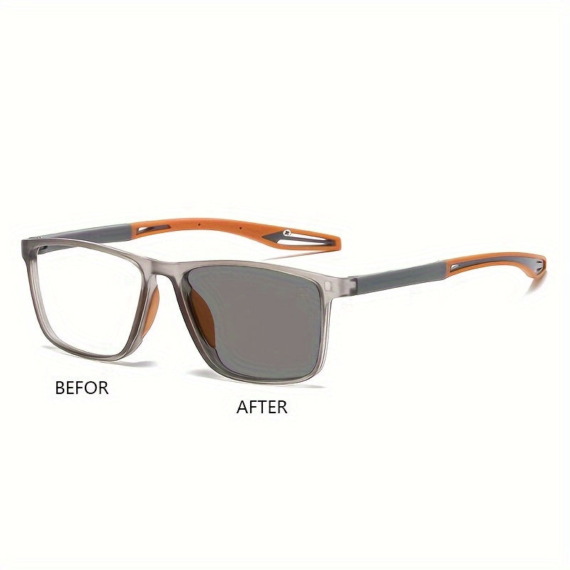 Unisex Photochromic Glasses with Premium Lenses for Day and Night Use