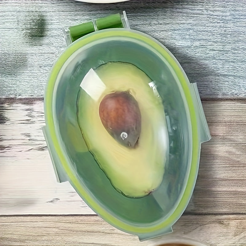 Avocado Keeper Storage Container Reusable Plastic Flip Top Lid Dishwasher Safe Rectangle