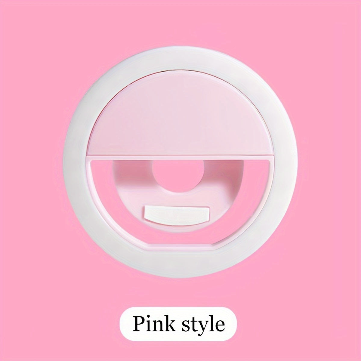 36 LED Selfie Ring Light USB Rechargeable Adjustable Brightness for Smartphone Makeup TikTok YouTube Pink White Blue Black