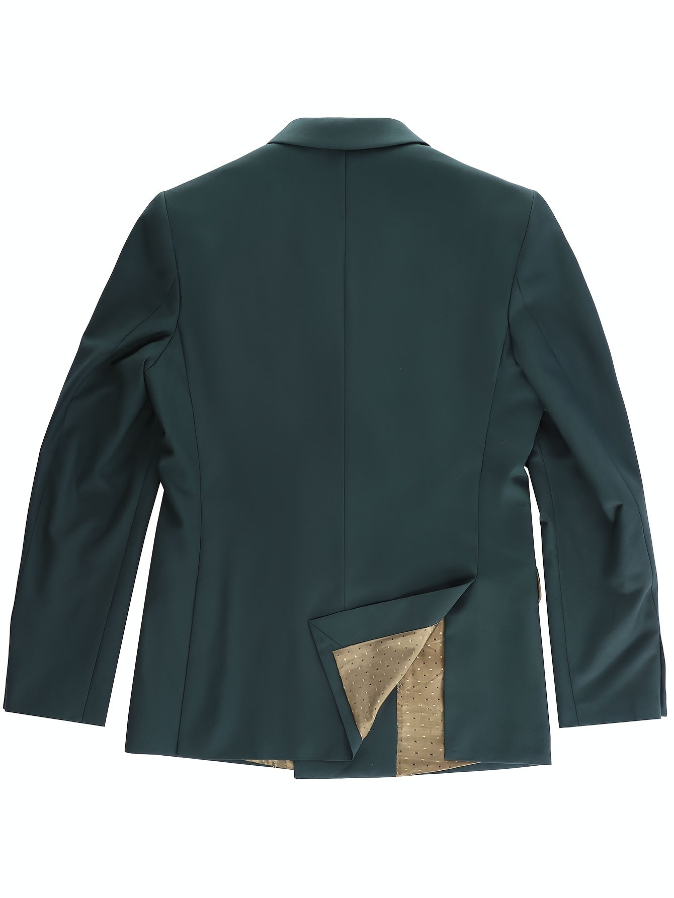 Мужской деловой костюм из полиэстера однотонного цвета, с длинными рукавами, брюки, повседневный, классический крой