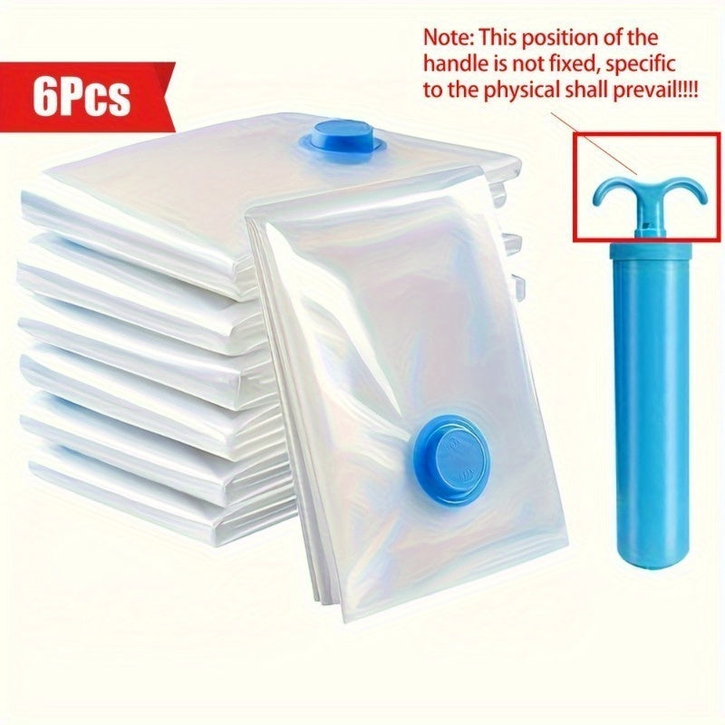 Extra Large Vacuum Storage Bags with Manual Pump 101.6cm x 152.4cm Heavy-Duty Compression for Clothes and Bedding