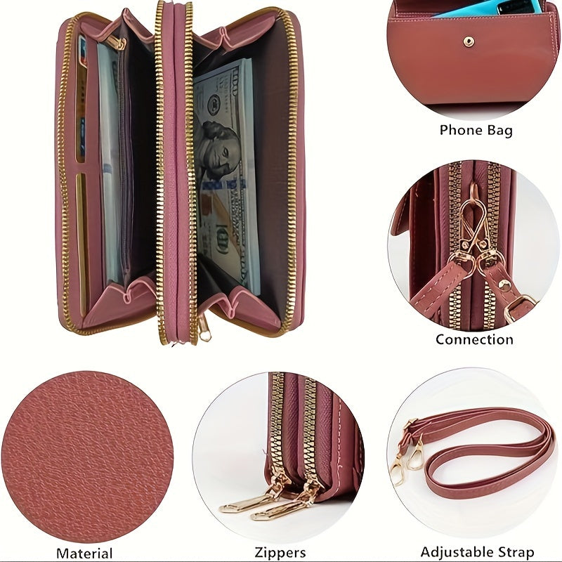 Women's Crossbody Bag with Large Capacity for Travel and Mommy Use