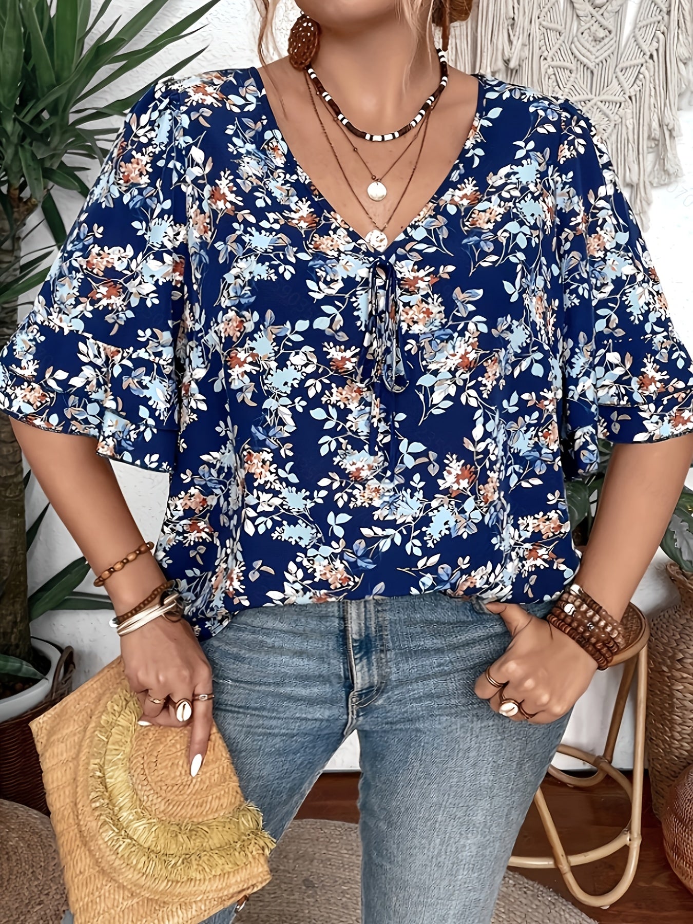 Women's Plus Size Cotton Shirt Casual Loose Fit