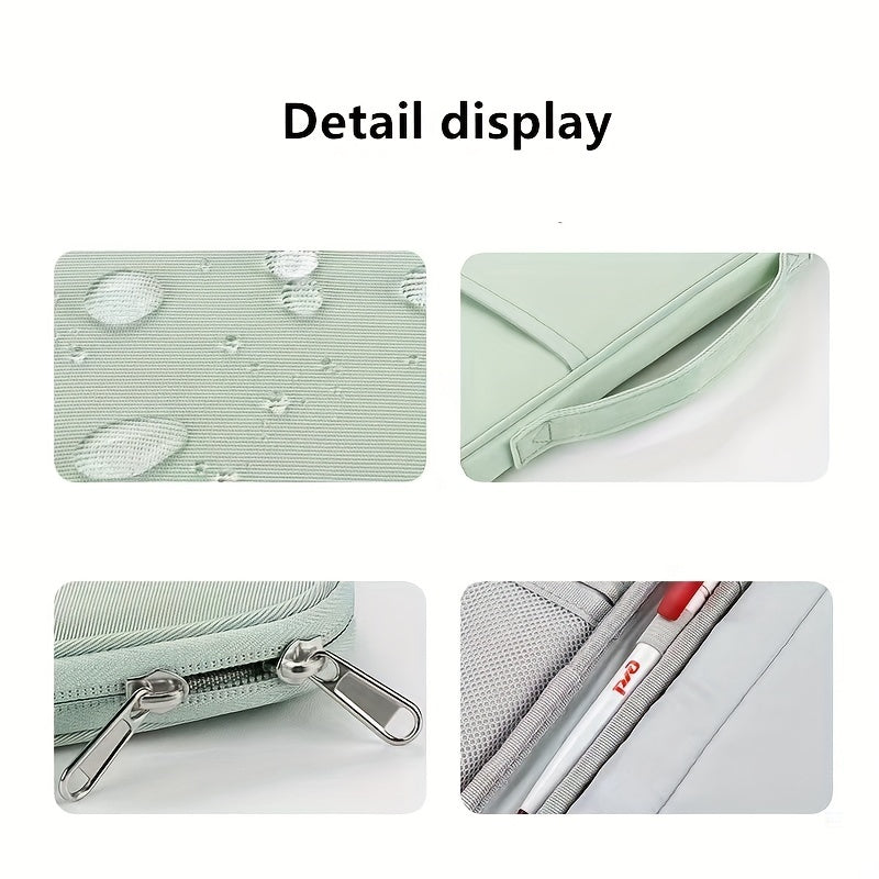 Nylon Laptop and Tablet Sleeve with Pockets for Office Supplies Up to 27.94 cm