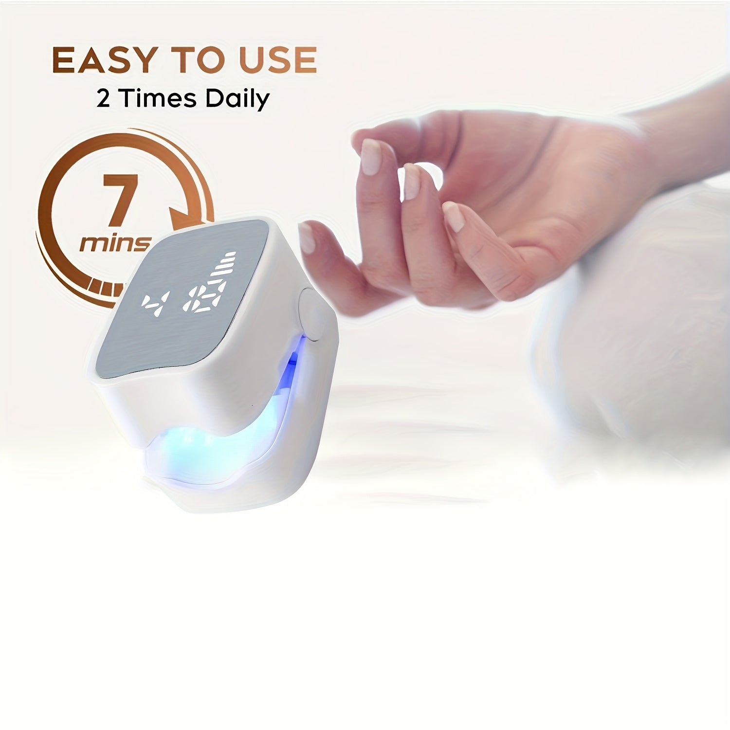 Dispositivo recargable de relajación para uñas con batería de 400mAh, carga USB para cuidado de uñas