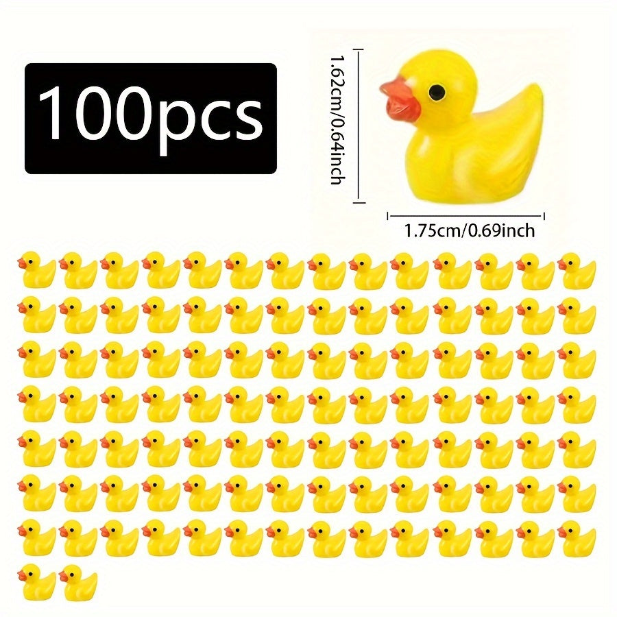 Tug'ilgan kun partiyalari, bog'lar, akvariumlar va tashqi muhitlar uchun kichik sariq o'rdak bezaklari