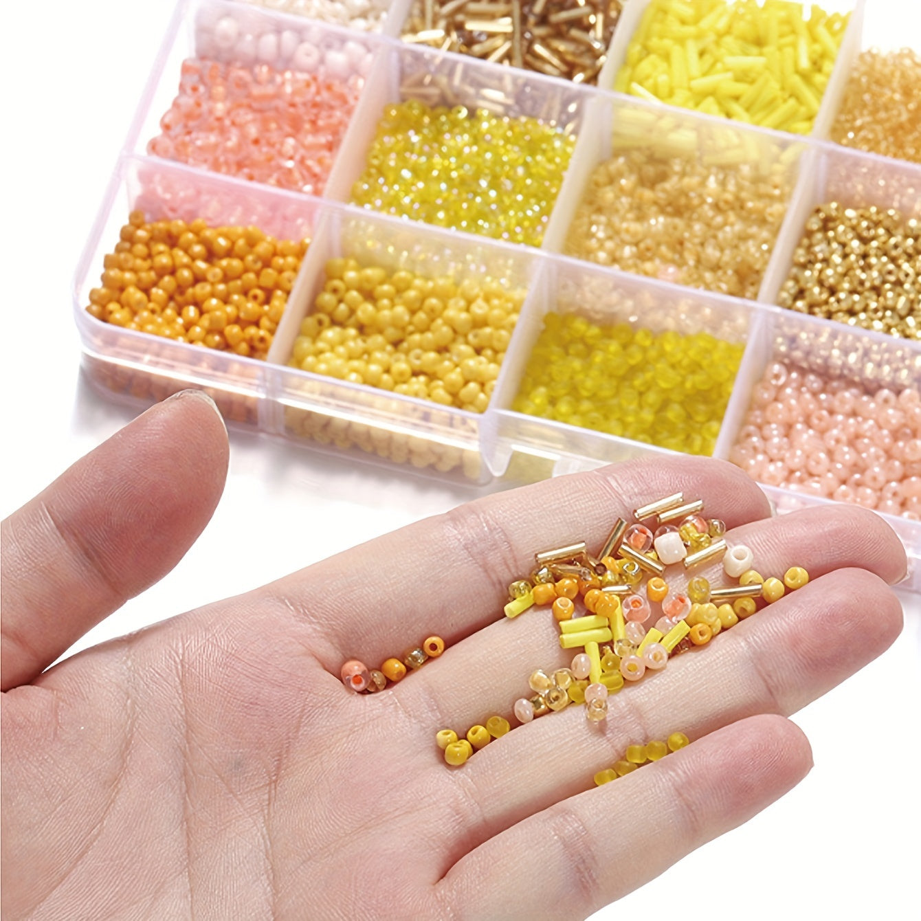Jewelry Making Kit with Solid Color Rice Beads Tube Beads and Glass Beads