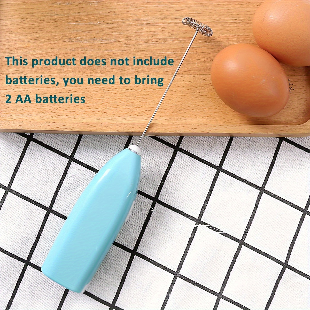 Electric Stainless Steel Milk Frother Mini Portable Cappuccino Maker Coffee Creamer Mixer