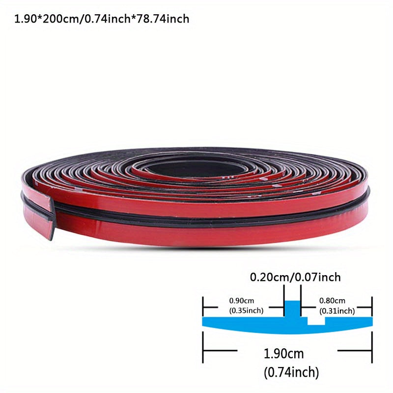 Car Sealing Strip Durable Rubber Black Auto Trunk Door Edge Trim