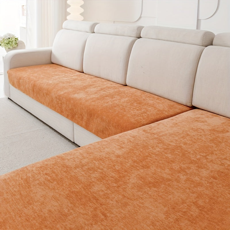 Chenille Sofa Protector Set Non-Slip Scratch-Resistant Machine Washable Pet-Friendly Covers for Armchair Loveseat 3-Seat 4-Seat Sectional