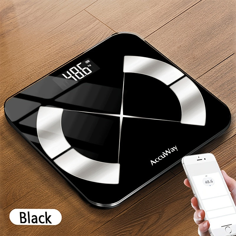 Smart Bathroom Scale with HD Display, 181.44KG Capacity, BMI & Muscle Moisture Analysis