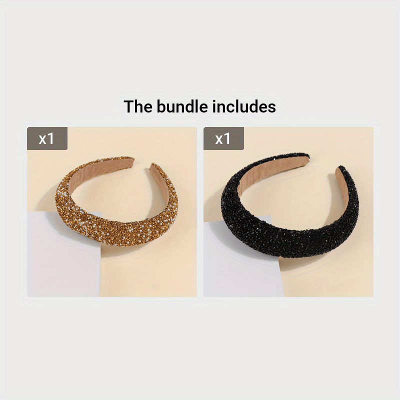 Women’s Baroque Rhinestone Headband Colorful Elegant Hair Accessory for Daily Wear