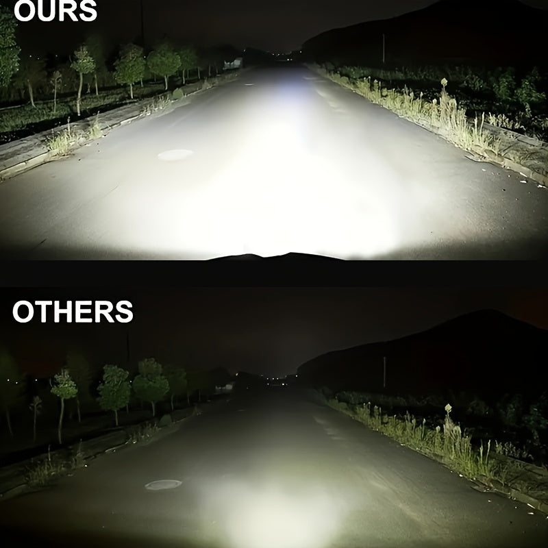 2PCS 72W LED Light Bar Offroad SUV ATV Truck Tractor Boat 12V 24V