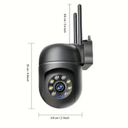 Indoor Security Camera 355° Pan-Tilt 1080p HD Night Vision Two-Way Audio