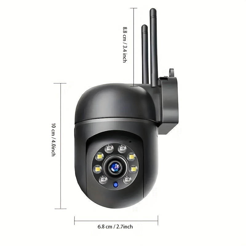 Indoor Security Camera 355° Pan-Tilt 1080p HD Night Vision Two-Way Audio