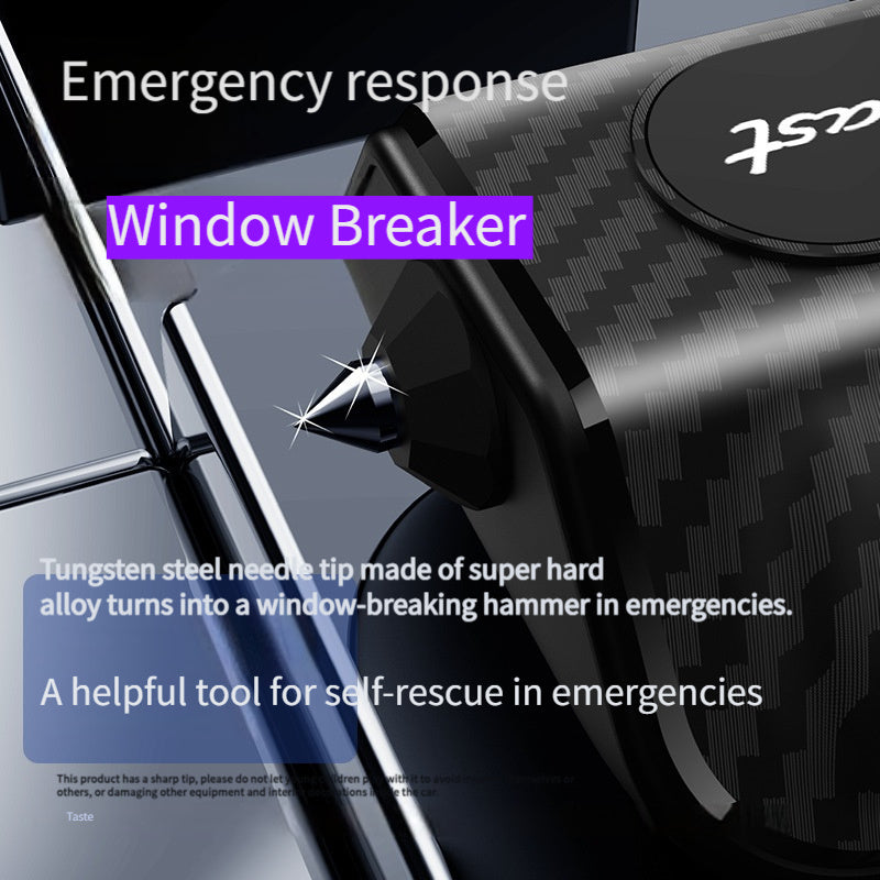 ABS Car Parking Number Plate with Safety Hammer and Mobile Phone Window Breaker Universal Fit