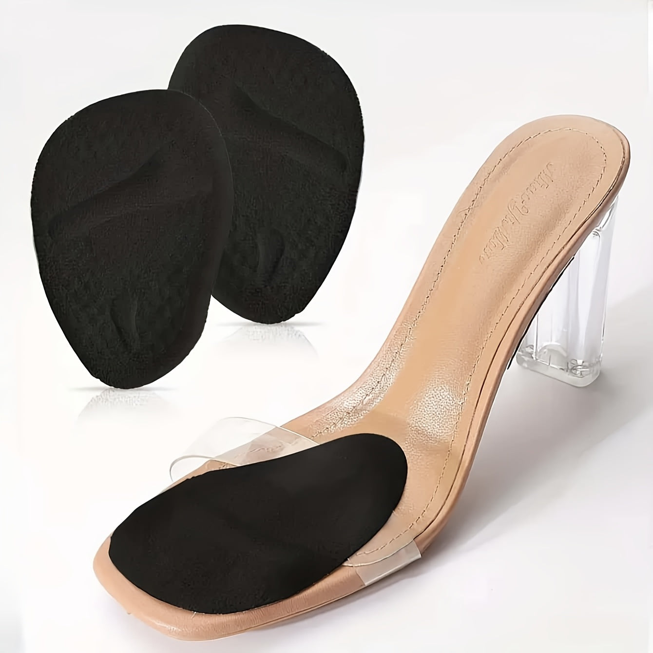 Women's Silicone Slip-Resistant High Heel Shoe Pads with Soft Insoles