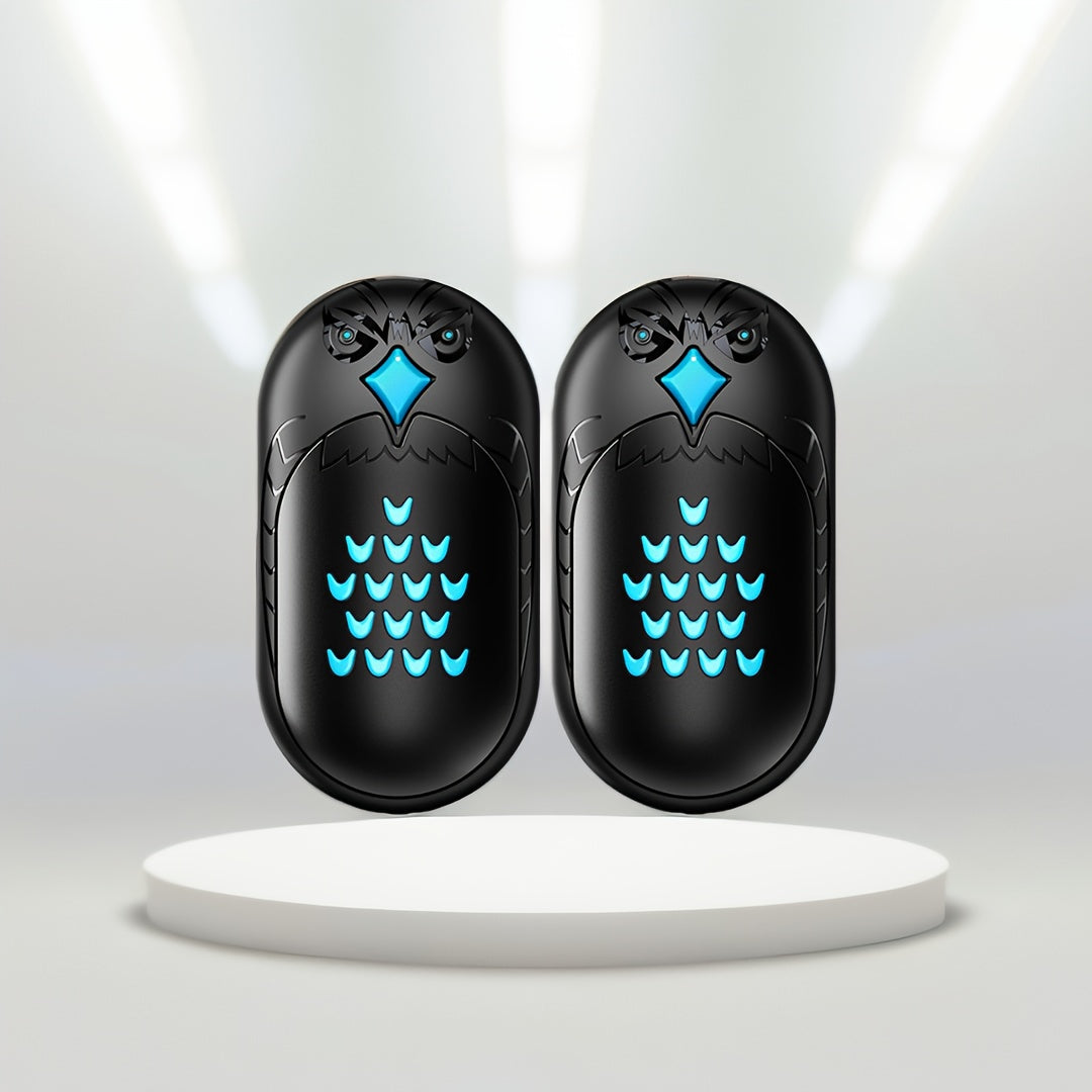 Portable USB Rechargeable Double-Sided Hand Warmer for Camping and Winter Sports