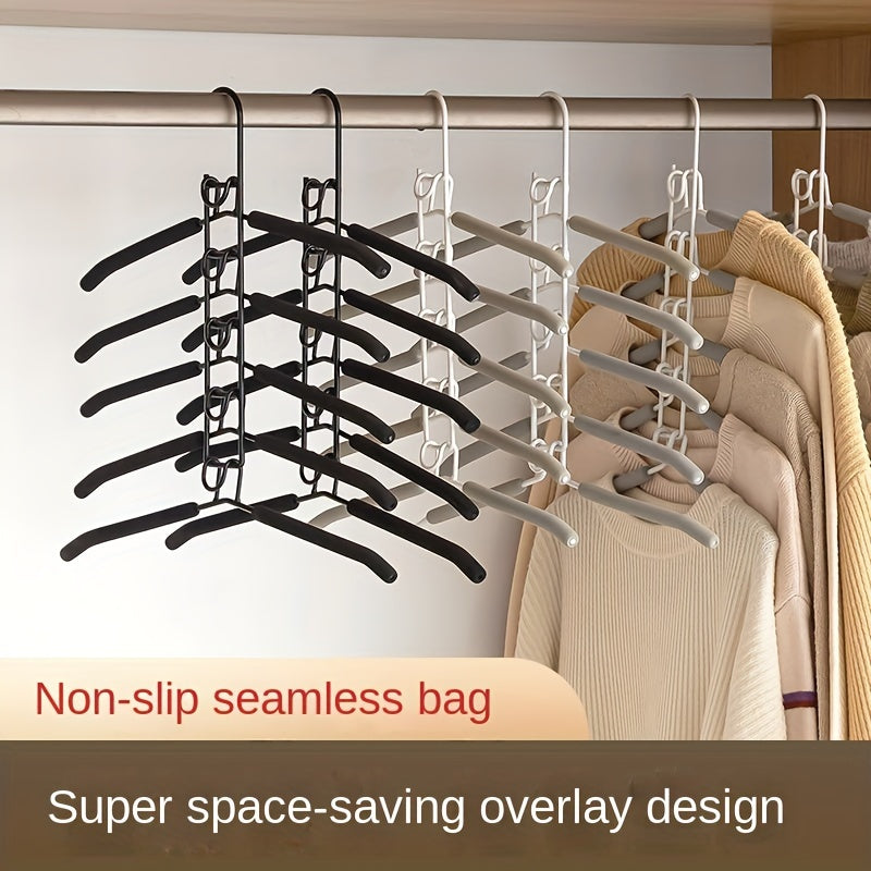 Multi-Tier Pants Hanger for Trousers and Sweaters Space-Saving Closet Organizer