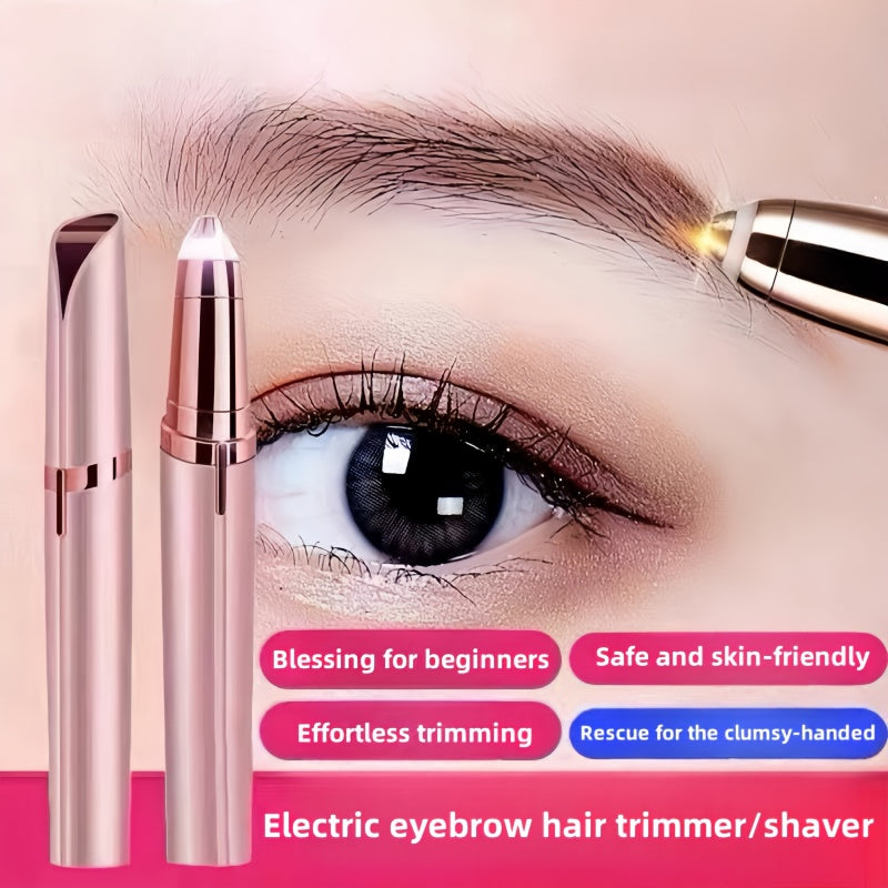 Recortadora de cejas eléctrica para unisex, recargable por USB, batería de litio, moldeador de cejas
