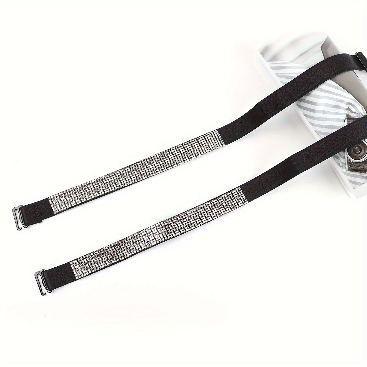 Adjustable Rhinestone Bra Straps Invisible Lingerie Accessories for Women