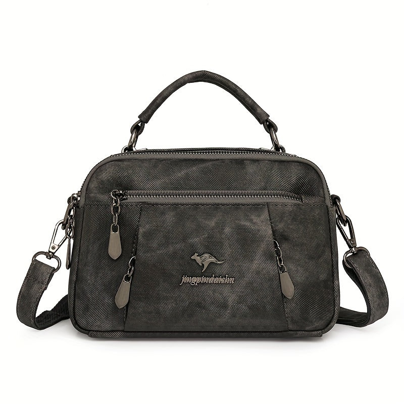 Turli ranglarda, ajratiladigan tasma bilan sintetik charm xochli sumka, ish yoki sovg'a berish uchun ideal.