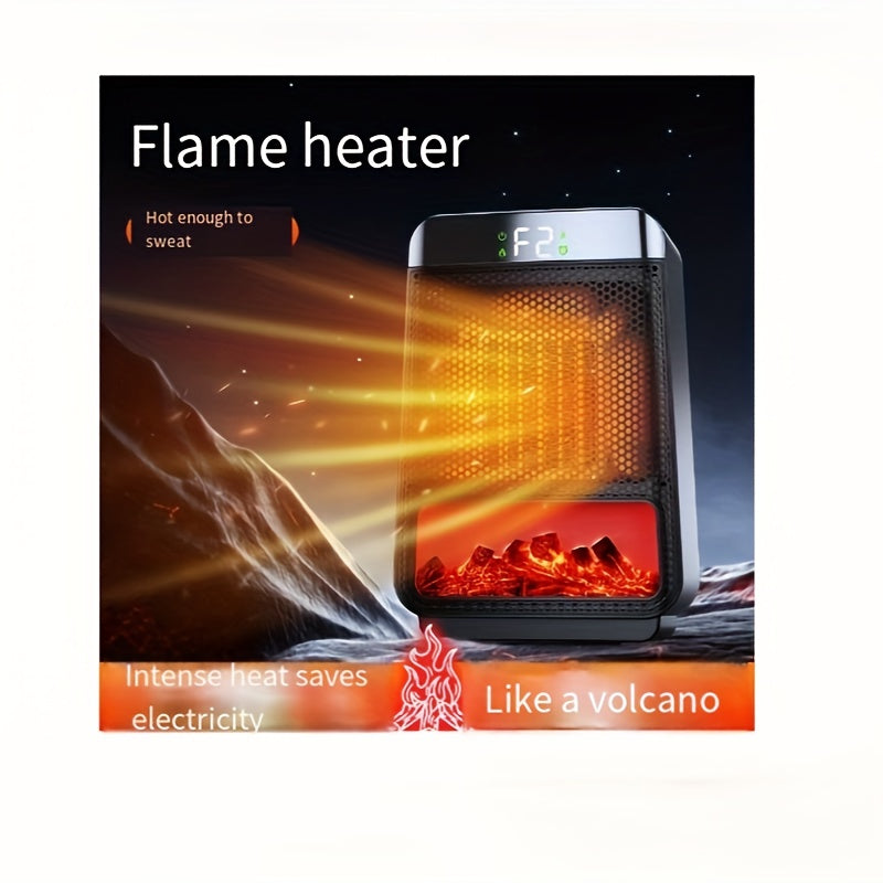 1000W Electric Fan Heater Portable Ceramic PTC Desktop Warmer with Thermostat