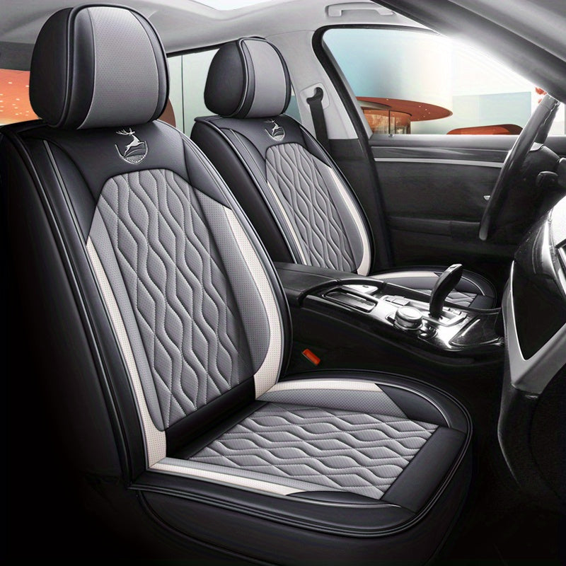 Boshqa ranglarda, oson o'rnatiladigan, besh o'rinli avtomobil o'rindiq qoplamalari to'liq to'plami