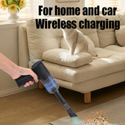 Aspiradora inalámbrica de mano con succión de 3KPa y batería de 2000mAh para limpieza de pelo de mascotas y alfombras