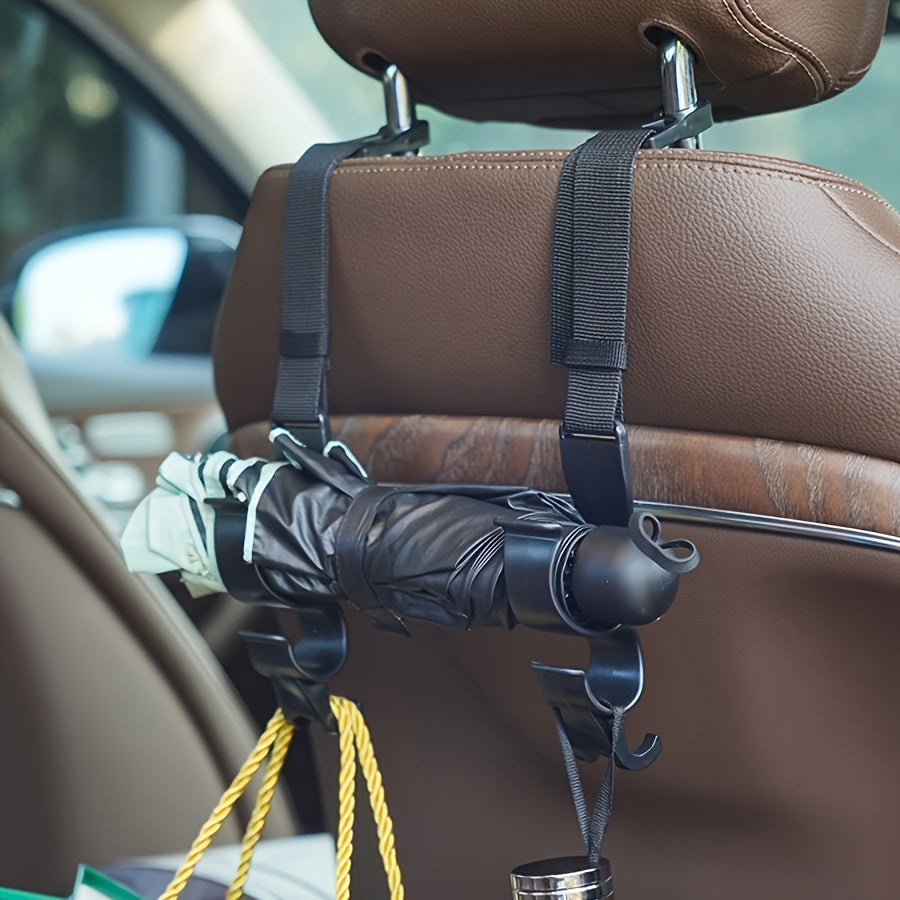 Universal Car Backseat Hook Organizer Plastic Adjustable Storage Hanger