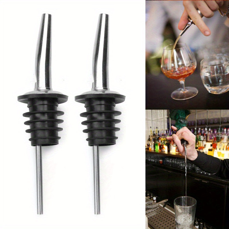 304 Stainless Steel Wine Pourer with Tapered Spout and Stopper