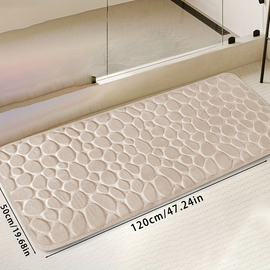 Zarif tosh naqshli poliester hammom matosi, yuqori zichlikdagi ko'pik, sirpanmaydigan to'qima dizayni. Hammom, dush, hammom bezaklari uchun juda singdiruvchi va yumshoq qulaylik.