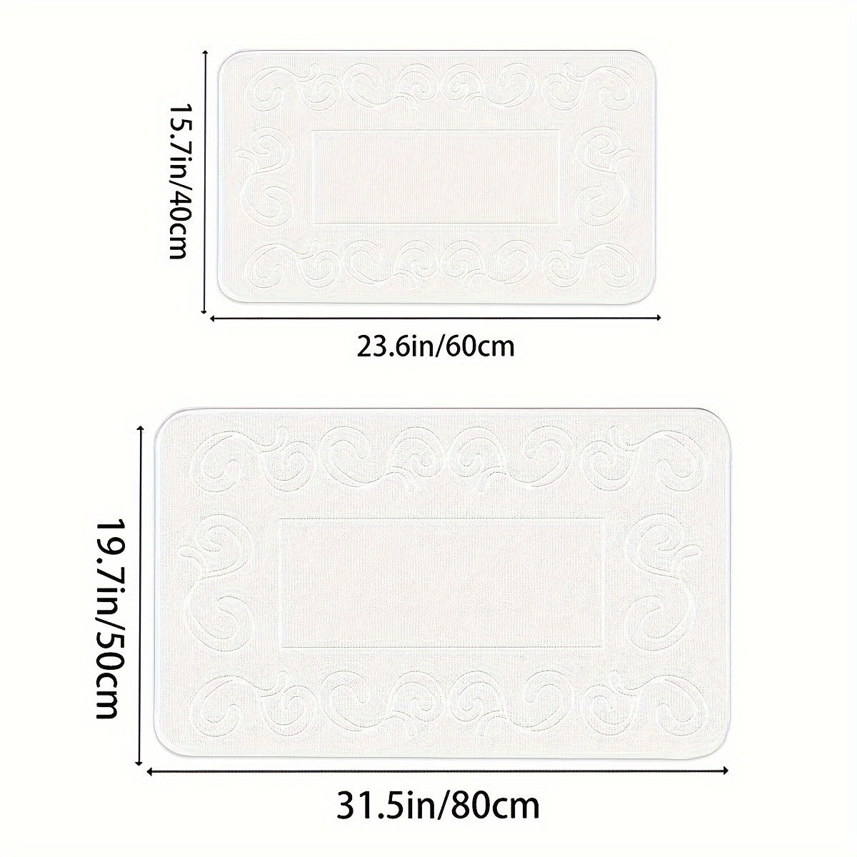 Yumshoq qaytish bilan xotira ko'pik hammom matosi - yengil, tez quriydigan va to'rtburchak shaklida