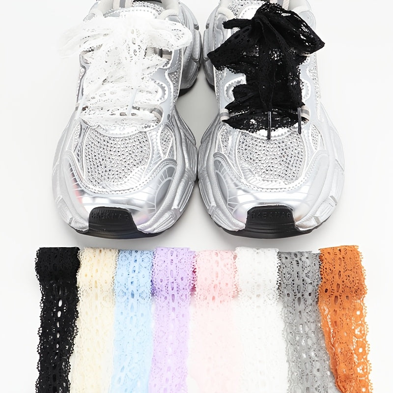 Women's Lace Shoes Stylish Comfortable Azules Pair