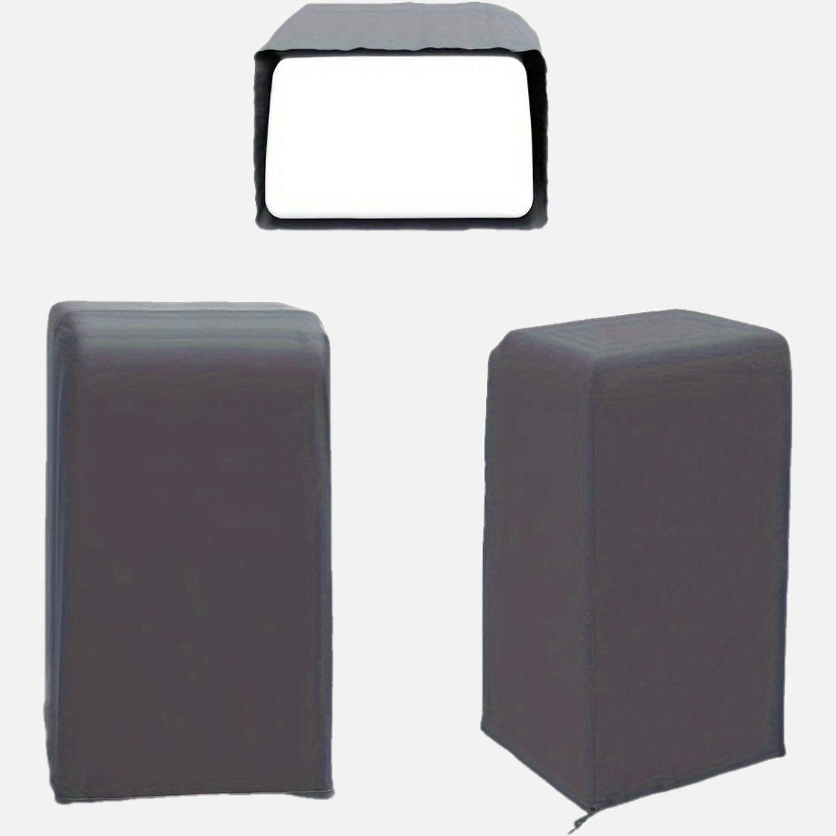 Portable Gray Air Conditioner Cover Dustproof Weatherproof 39.88x45.72x76.2cm