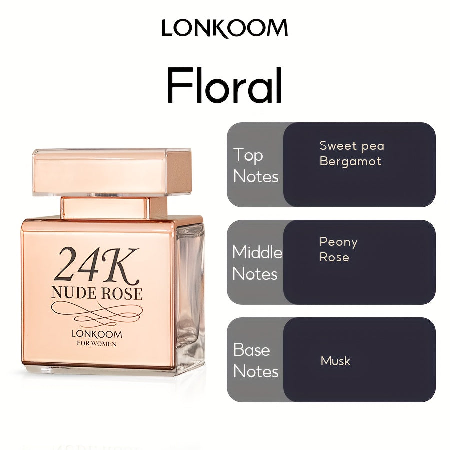 Women’s Floral Eau De Parfum 3.38oz Long-Lasting Fragrance for Daily Wear