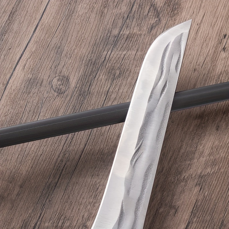 12-Inch Professional Handheld Knife Sharpener Steel with Fine Grit, Non-Electric Honing Rod