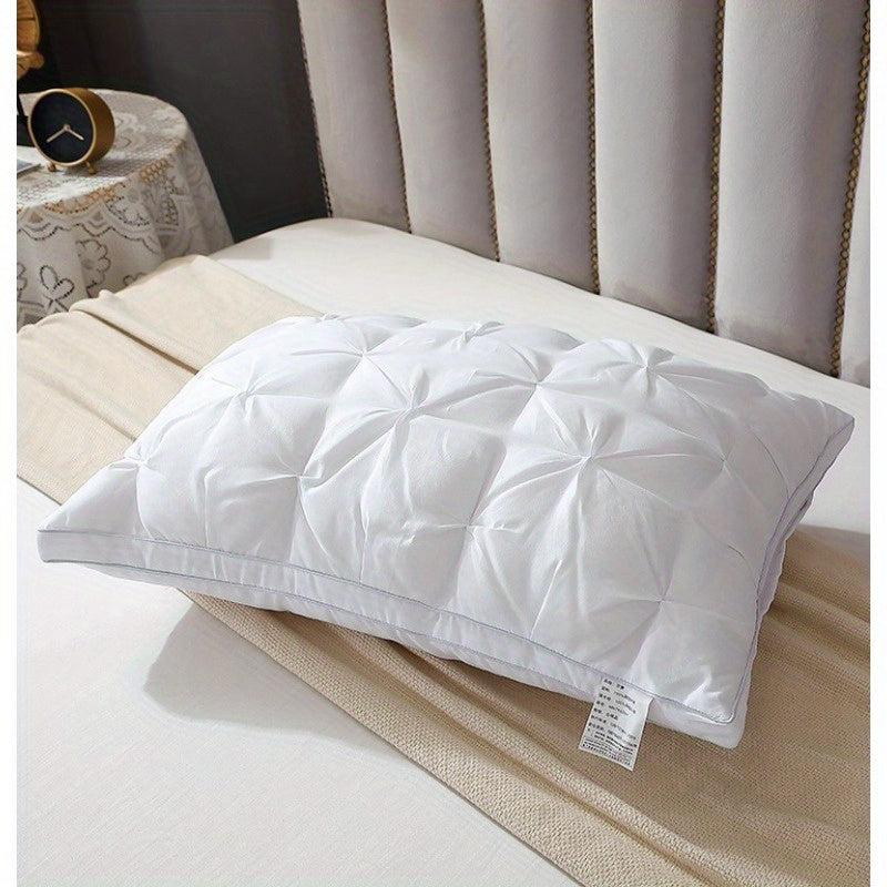 Soft Knit Massage Neck Pillow Set Adjustable Ergonomic Support Removable Cover