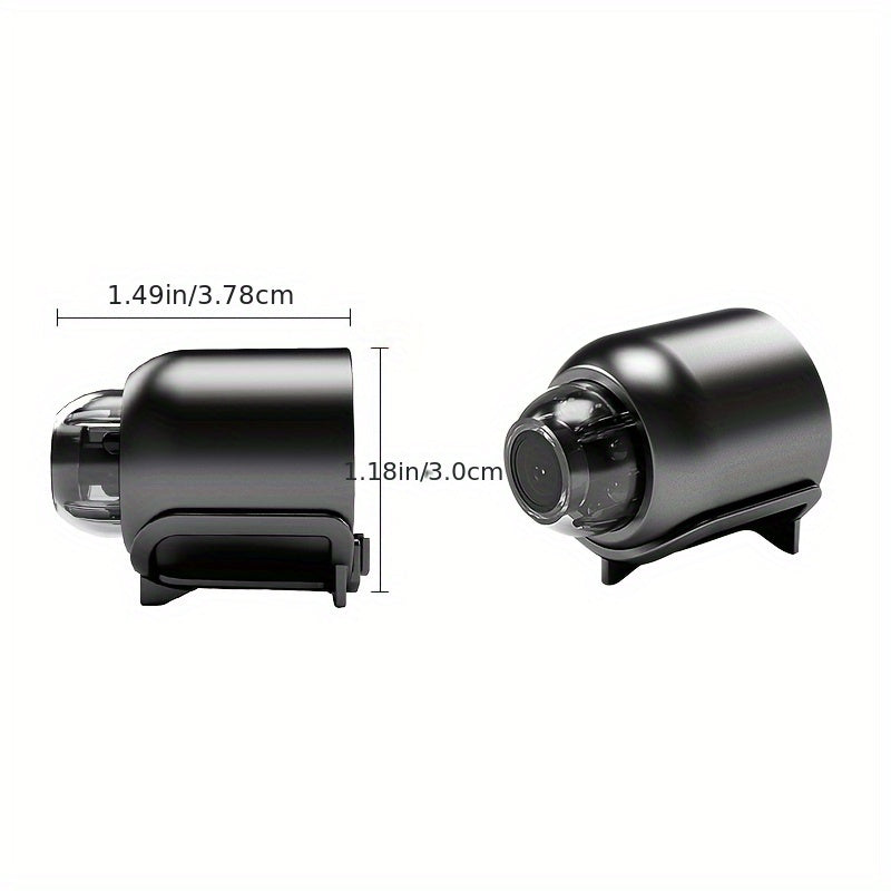 Indoor WiFi Security Camera 480P App Control USB Powered Black Cylindrical