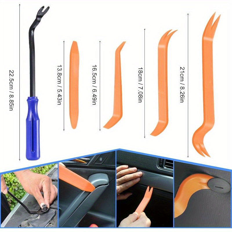12-Piece Car Interior Removal Tool Set for Disassembling Trim and Audio Systems