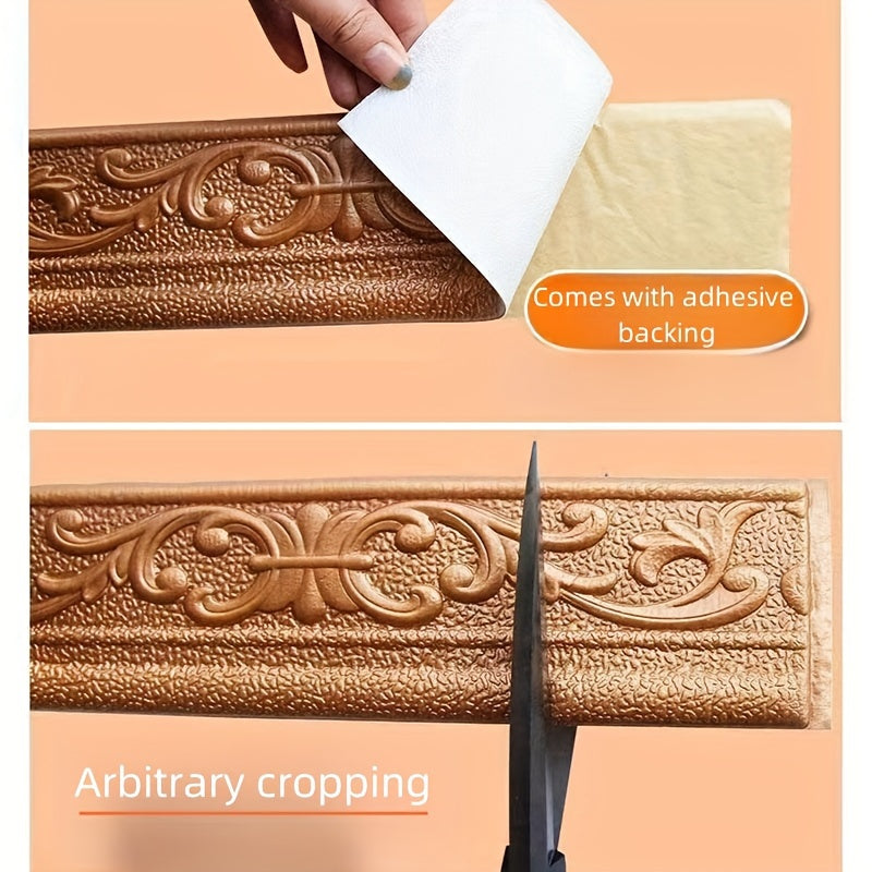 9m suv o'tkazmaydigan, o'z-o'zini yopishtiradigan, qalinlashtirilgan parda chizig'i, eshik ramkasi va devor chetini yopishtirish uchun