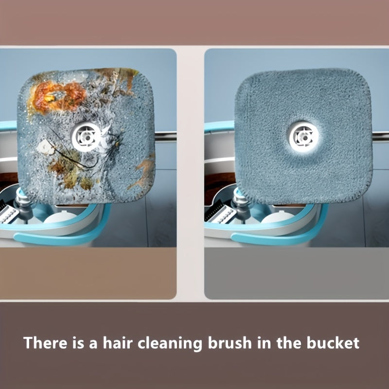 Hands-Free Wash Mop and Bucket Set for Sewage Separation and Dust Removal for Home Kitchen Bathroom